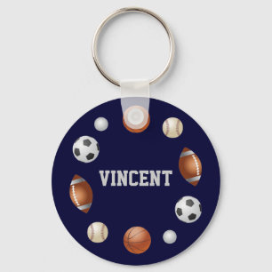 Vincent World of Sports Name Chaveiro - Marinho Bl