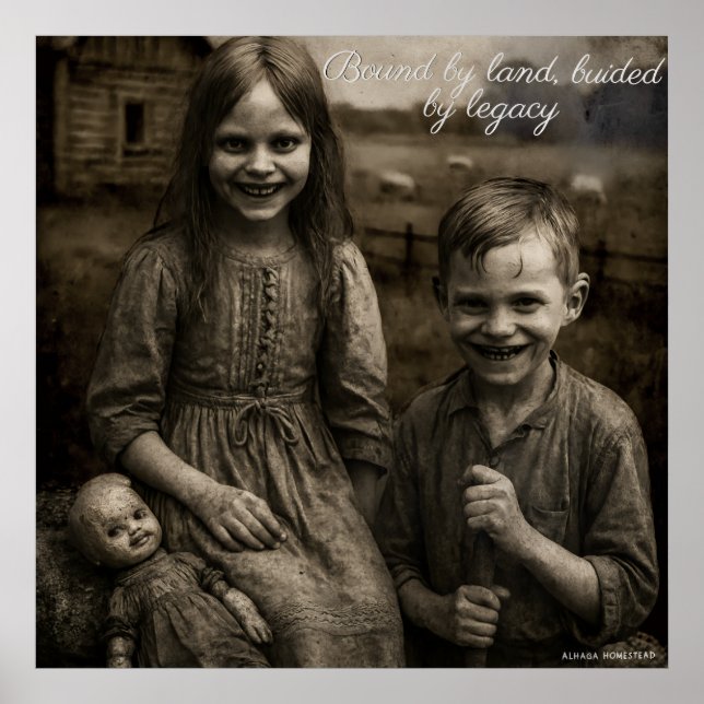 Vinculado por terra, guiado pelo poster legado (Frente)