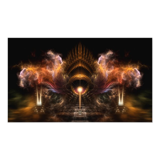 Vind Storm Fractal Art Fotografia Alargamento (Frente)