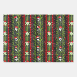 Vines O'Death Christmas Skeleton Santa Hat