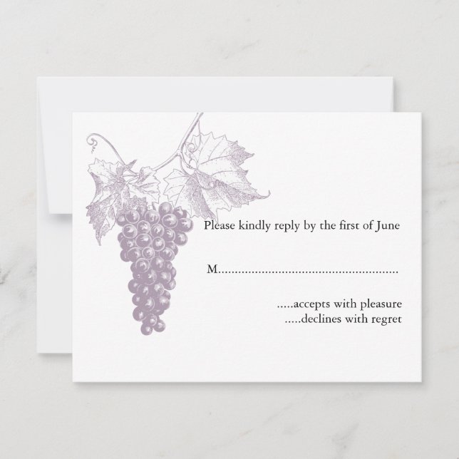 Vineyard Wedding RSVP (Frente)