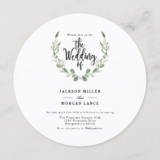 Vinha de Greenery Rustic | Convite de casamento de