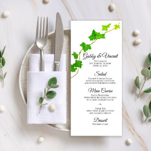 Vinha Verde Inglesa no Menu Casamento Branco