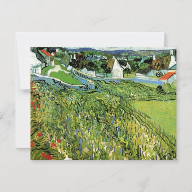 Vinhas com Vista para Auvers de Vincent van Gogh (Frente)