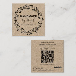 Vinhas De Fio Feitas À Mão | Cartão de visita arte