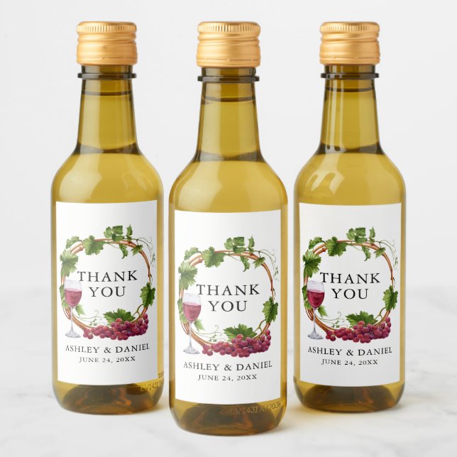 Vinhas De Uva De Vidro Elegante Casamento De Ferro (Garrafas)