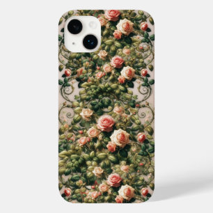 Vinhas Florais de Rosas Rosa Desbotadas Chic