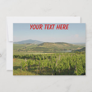 Vinhas Tokaj personalizáveis, cartão da Hungria