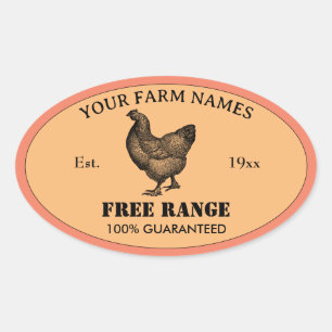 Vinheta de etiquetas de frango personalizada para 