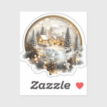 Vinheta de inverno, etiqueta