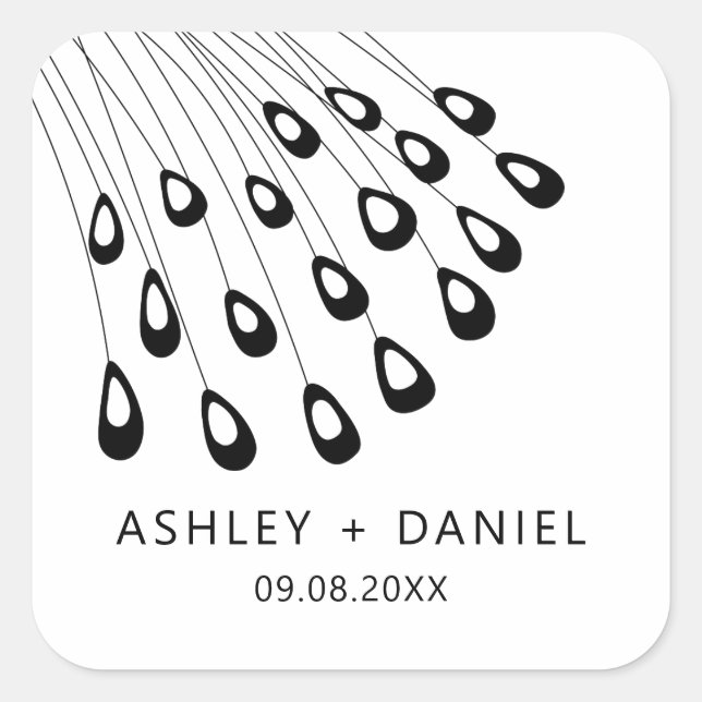 Vinheta Moderna de Peste Estilizada, Etiqueta de F (Frente)