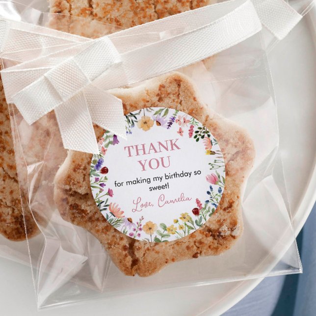 Vinheta Selvagem Etiqueta Rotulagem de Aniversário (Criador carregado)