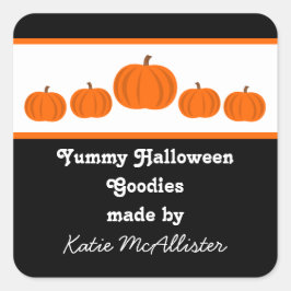 Vinhetas de etiquetas de abaulamento de aboborinha