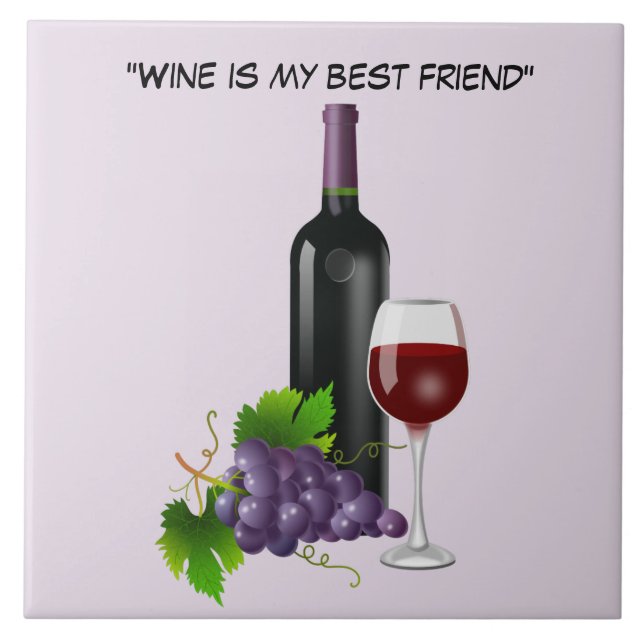 Vinho animado com vidro (Frente)