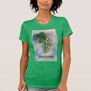 Vinho Chardonnay Vinho Vinho e Camisa De Descriç