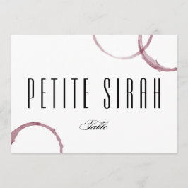 Vinho Cheia Vinha Vinha Mesa Número do Cartão