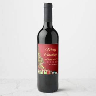 Vinho clássico e tradicional e rótulos de vinho es