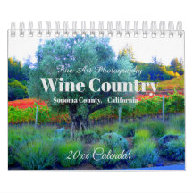 Vinho, Condado de Sonoma, Calendário da Califórnia