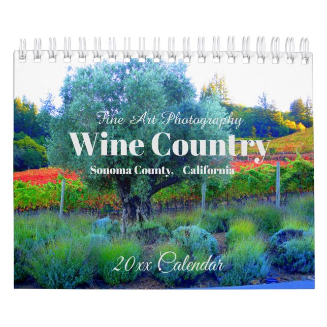 Vinho, Condado de Sonoma, Calendário da Califórnia (Capa)