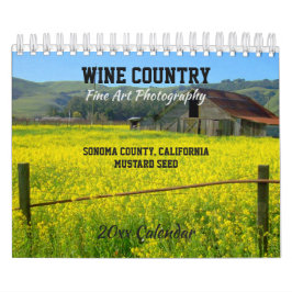 Vinho, Condado de Sonoma, Calendário da Califórnia