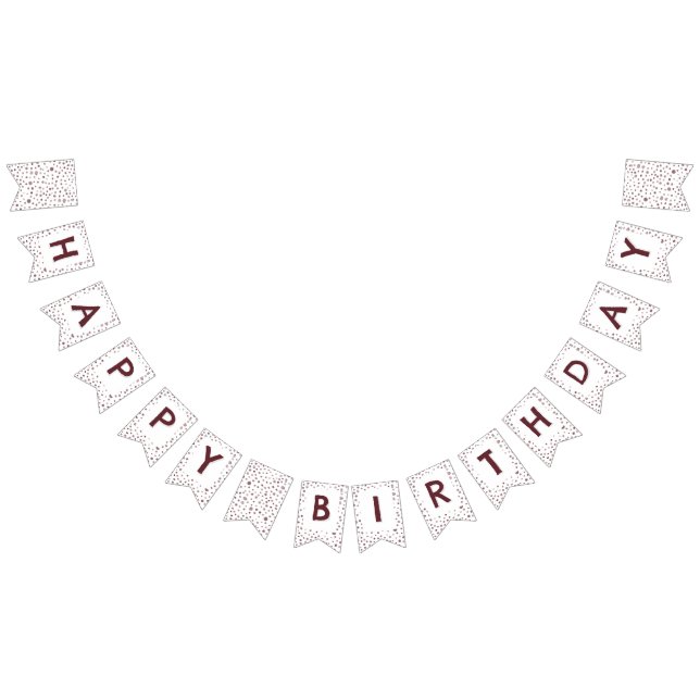 Vinho Confetti Ponto de Aquarela Bandeira (Todos)