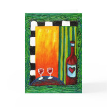 Vinho de Amor Verdadeiro para Dois Cartão de Sauda