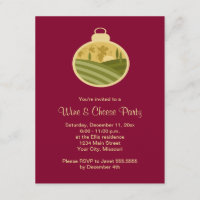 Vinho de férias e Convites de festas de queijo