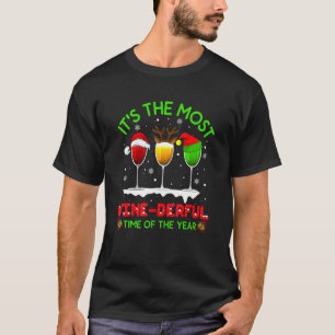 Vinho De Natal Álcool Pajama Pj Tops Para A Mulher