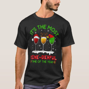 Vinho De Natal Álcool Pajama PJ Tops Para Wo