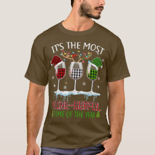 Vinho De Natal Xmas Álcool Pajama PJ Tops F