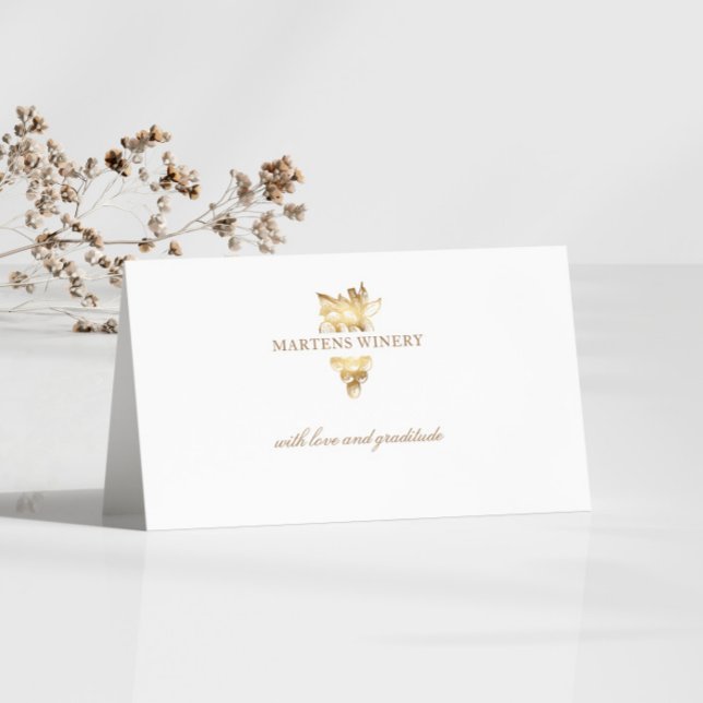 Vinho De Vinho Para Empresas, Cartões de agradecim (Criador carregado)