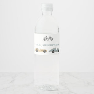Vinho Dois Rótulo de Garrafa de Água Rápida