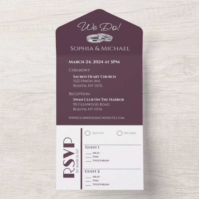 Vinho e Anéis de Casamento Branco- (Inside)