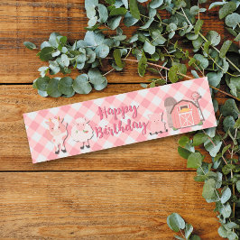 Vinho Fazenda Aniversário Rótulo da Garrafa de Água