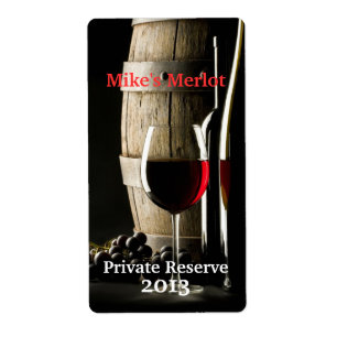 Vinho feito Home à moda mini etiquetas