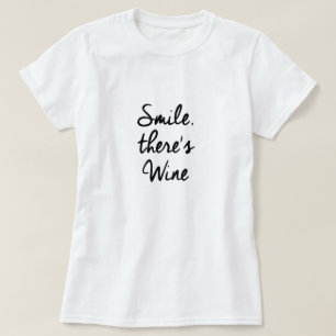 Vinho Feminino Camiseta Gráfica Divertida de Verão