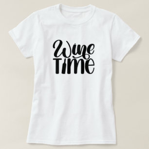 Vinho Feminino Camiseta Gráfica Divertida de Verão
