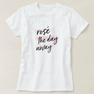 Vinho Feminino Camiseta Gráfica Divertida de Verão