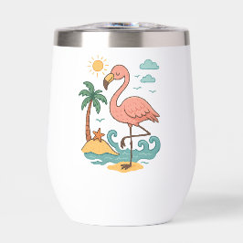 Vinho Flamingo, Cor-de-rosa, branco