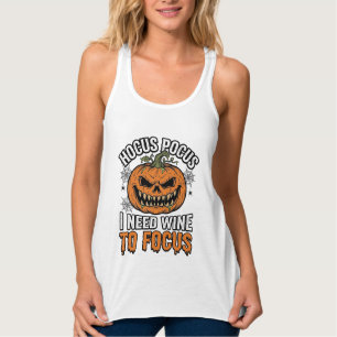 Vinho Hocus Pocus Abóbora Camisa de Halloween Desi