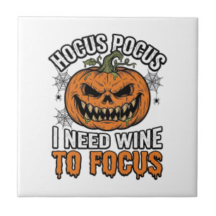 Vinho Hocus Pocus Abóbora Camisa Halloween Design_