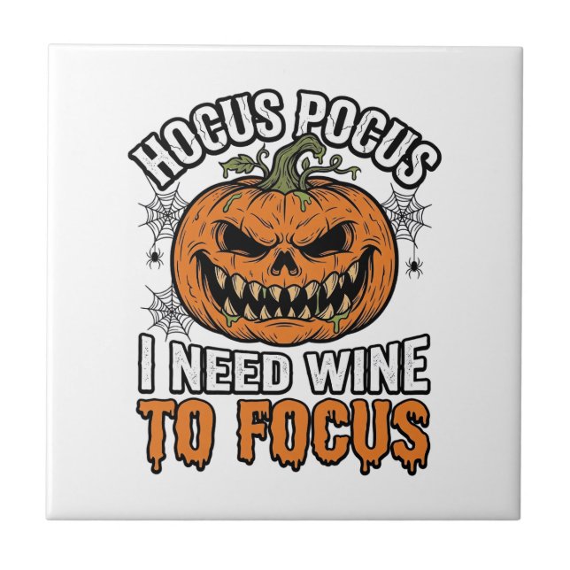Vinho Hocus Pocus Abóbora Camisa Halloween Design_ (Frente)