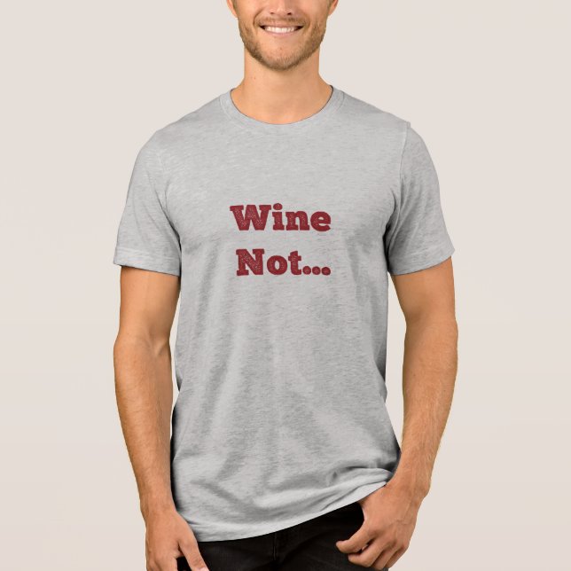 Vinho Não?  (Frente)