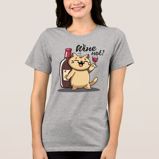 Vinho não? –Camiseta (Frente)