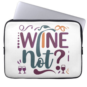 Vinho Não? Capa para laptop