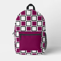 🔥 Vinho Negrito e Mochila Geométrica Branca