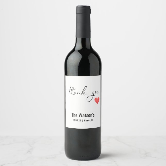 Vinho Personalizado e Rótulos de Favor de Vinho Es (Frente)