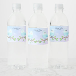 Vinho Rótulo da Garrafa Azul de Água