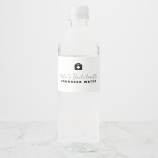 Vinho Rótulo da Garrafa de Água da Baquelorette