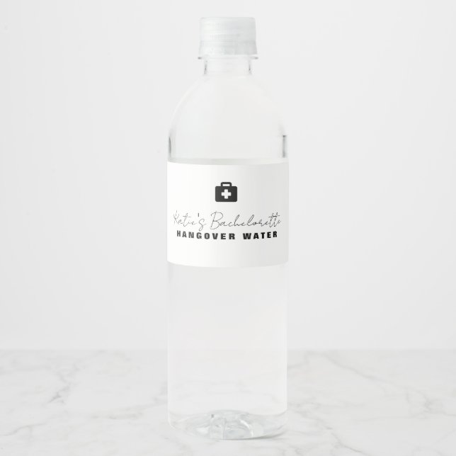 Vinho Rótulo da Garrafa de Água da Baquelorette (Frente)